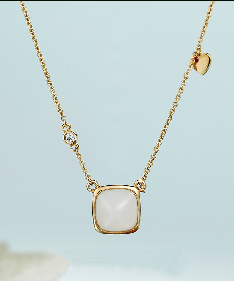 Fortune Hotan Jade Necklace 1 Hotan Jade Tower Necklace