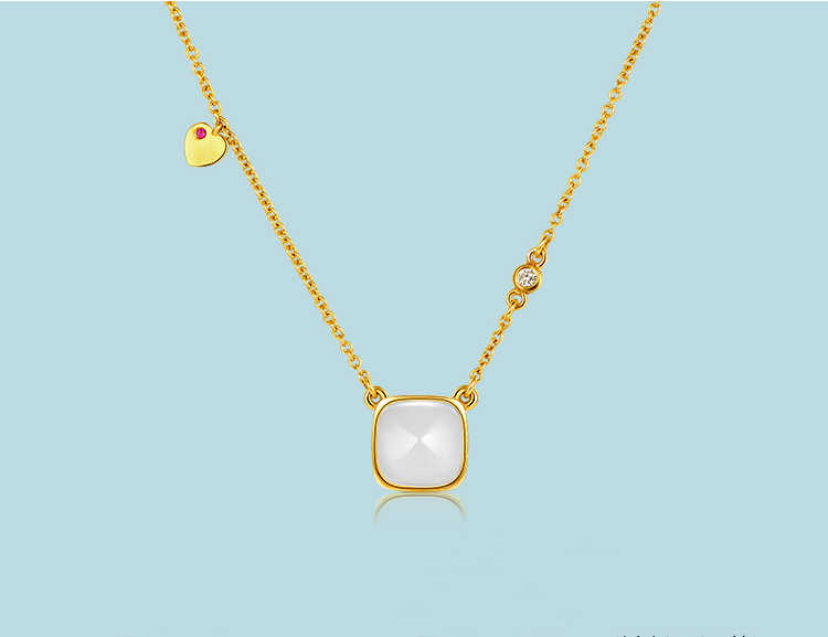 Fortune Hotan Jade Necklace 7 Hotan Jade Tower Necklace