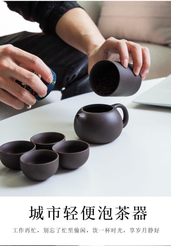 Travel Tea Set With Bag (Four Cups)