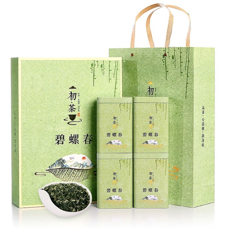 Biluochun Green Tea Natural Flavor (4 Boxes) 4 Biluochun Green Tea Natural Flavor (4 Boxes)
